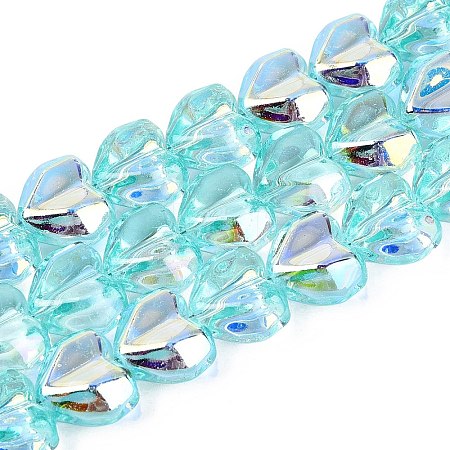 Electroplate Transparent Glass Beads Strands LS-EGLA-N056-01A-03-1