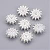 Tibetan Style Alloy Sun Beads TIBEP-GC188-S-RS-1