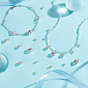 DIY Flat Round Brass Rhinestone Connector Charms & Pendant Jewelry Making Findings Kits DIY-GA0001-69P-5
