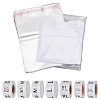 210Pcs Rectangle OPP Cellophane Resealable Bags ABAG-GO0001-13-1