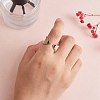 Criss Cross Clear Cubic Zirconia Cuff Ring X1-RJEW-T016-36G-01-3