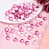 200Pcs 2 Colors Imitation Taiwan Acrylic Rhinestone Cabochons GACR-YW0001-06-4