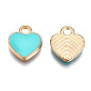 Alloy Enamel Charms X-ENAM-S121-041F-2