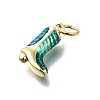 Brass Enamel Pendants KK-K400-50G-03B-2