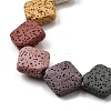Dyed Natural Lava Rock Beads Strands G-A264-A03-01A-3