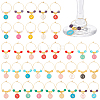 36Pcs 36 Styles Alloy Enamel Wine Glass Charms AJEW-BC00003-1