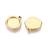 304 Stainless Steel Pendant Cabochon Settings X-STAS-T067-70B-G-2