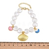 Ocean Brass Enamel Charm Bracelets for Women KK-CBA68DA-15B-G-5