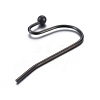 304 Stainless Steel Earring Hooks Ion Plating(IP) LS-STAS-L211-14-B-3