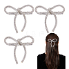4Pcs Bowknot Rhinestone Alligator Hair Clips PHAR-HS0001-04-1
