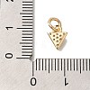 Brass Micro Pave Cubic Zirconia Pendants KK-Q001-08G-3