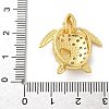 Brass Micro Pave Cubic Zirconia Pendants KK-S511-07G-3