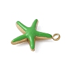 304 Stainless Steel Enamel Charms LS-STAS-G353-03G-07-2