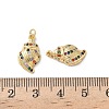 Brass Micro Pave Cubic Zirconia Pendants KK-D502-26N-G-3
