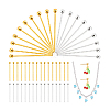 60Pcs 2 Colors 925 Sterling Silver Head Pins STER-PH0003-19-6