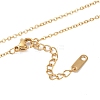 Ion Plating(IP) 304 Stainless Steel Cable Chain Necklaces NJEW-G081-10G-3