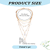 1Pc Alloy Multi Layered Necklaces NJEW-LP0001-57G-2