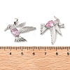 Brass Micro Pave Cubic Zirconia Pendants KK-G533-06P-02-3