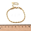 304 Stainless Steel Cable Chains Bracelets for Women BJEW-A158-02B-G-5