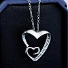 Creative Heart Engraved My Sister NJEW-N0052-098-5