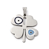 Anti-Tarnish 201 Stainless Steel Pendants STAS-R002-13P-1