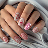 Stainless Steel DIY Nail Art Templates MRMJ-WH0092-023-6