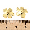 Brass Bead Caps KK-V015-37G-01-2