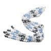 Electroplate Glass Beads Strands EGLA-D300-06-8mm-05-1