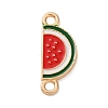 Fruit Theme Alloy Enamel Connector Charms AL-CBA95F4-01KCG-03-1