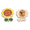 Sunflower Shape Enamel Pin JEWB-N007-203-1