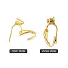 Brass Clip-on Earring Converters Findings X-KK-Q115-G-3