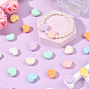 80Pcs Opaque Acrylic Beads OACR-SP0001-95-5