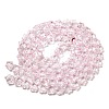 Baking Paint Transparent Glass Beads Strands X1-DGLA-A07-T8mm-KD07-2
