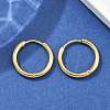 Ion Plating(IP) 304 Stainless Steel Huggie Hoop Earrings EJEW-F111A-17mm-G-4