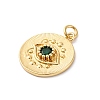 Brass Micro Pave Cubic Zirconia Pendants KK-S510-01G-2