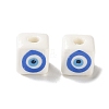 White Base Blue Evil Eye Hand Painted Ceramic Porcelain Beads PR-CBA3F2D-04C-1