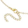 Alloy Enamel Smiling Face Pendant Necklaces NJEW-JN05259-6