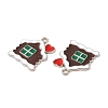 Christmas Alloy Enamel Pendants X-ENAM-D050-13C-01P-2