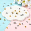 40Pcs 4 Styles Stainless Steel Ear Nuts STAS-FS0002-21-5