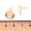 Brass Stud Earring Findings KK-CBA2395-13G-2