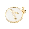 Brass Enamel Pendants KK-L251-02G-F04-2