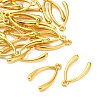 Tibetan Style Alloy Wish Bone Lucky Pendants X-TIBEP-A124554-G-FF-1