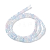 Gradient Color Electroplate Glass Bead Strands GLAA-E042-05-B04-3