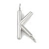 304 Stainless Steel Letter Connector Charms STAS-M108-01P-11-1