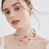 750Pcs Spray Painted Crackle Glass Beads Strands CCG-CA0001-01-5