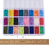 24 Colors Handmade Polymer Clay Beads CLAY-TA0001-05-8