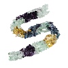 Natural Fluorite & Amethyst & Citrine(Heated) Beads Strands G-N371-02A-01-1