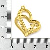 Ion Plating(IP) Real 18K Gold Plated 304 Stainless Steel Rhinestone Pendants STAS-P341-10G-01-3