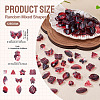 125G Gradient Color Transparent Glass Beads GLAA-TA0003-58D-4