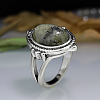 Oval Natural Labradorite Finger Rings WG970F5-02-1